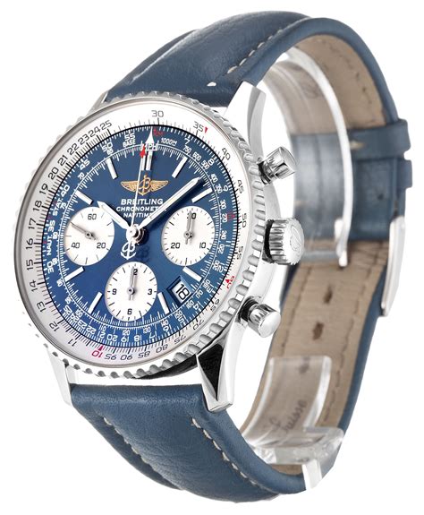 the breitling navitimer a23322|Breitling Navitimer a23322 blue.